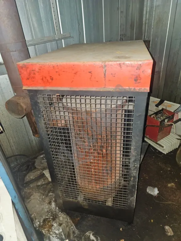 Печь на отработке.