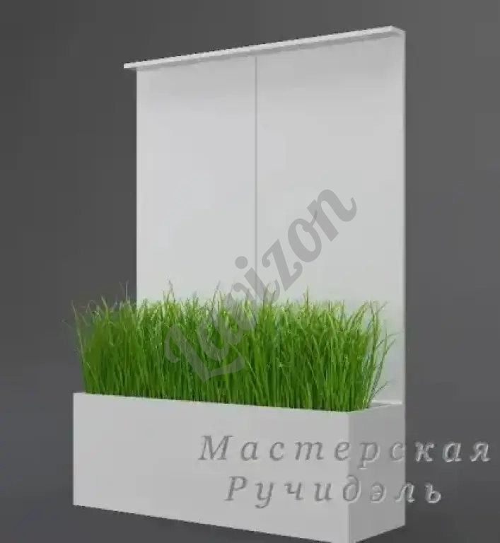 Мобильное кашпо с перегородкой