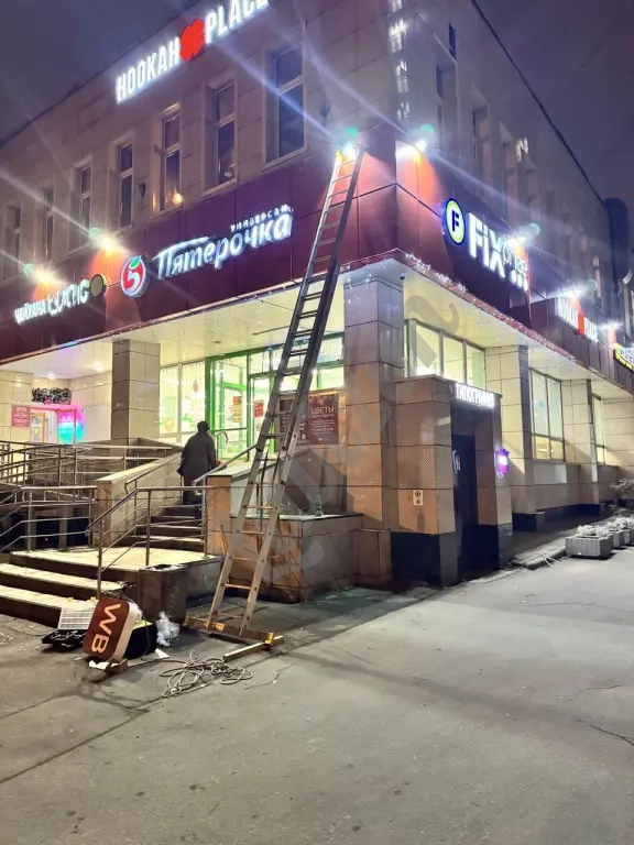 монтаж вывески