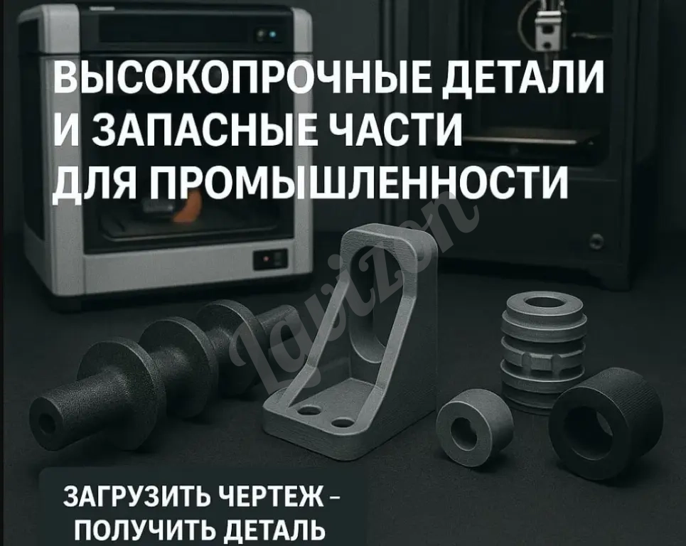 Нужна деталь для ремонта, прототип или уникальный подарок? Напечатаем для вас из прочного пластика (ABS, PETG) с точностью до 0.1 мм.