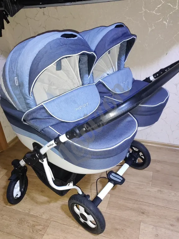 коляска для двойни 2 в1 Indigo Duo