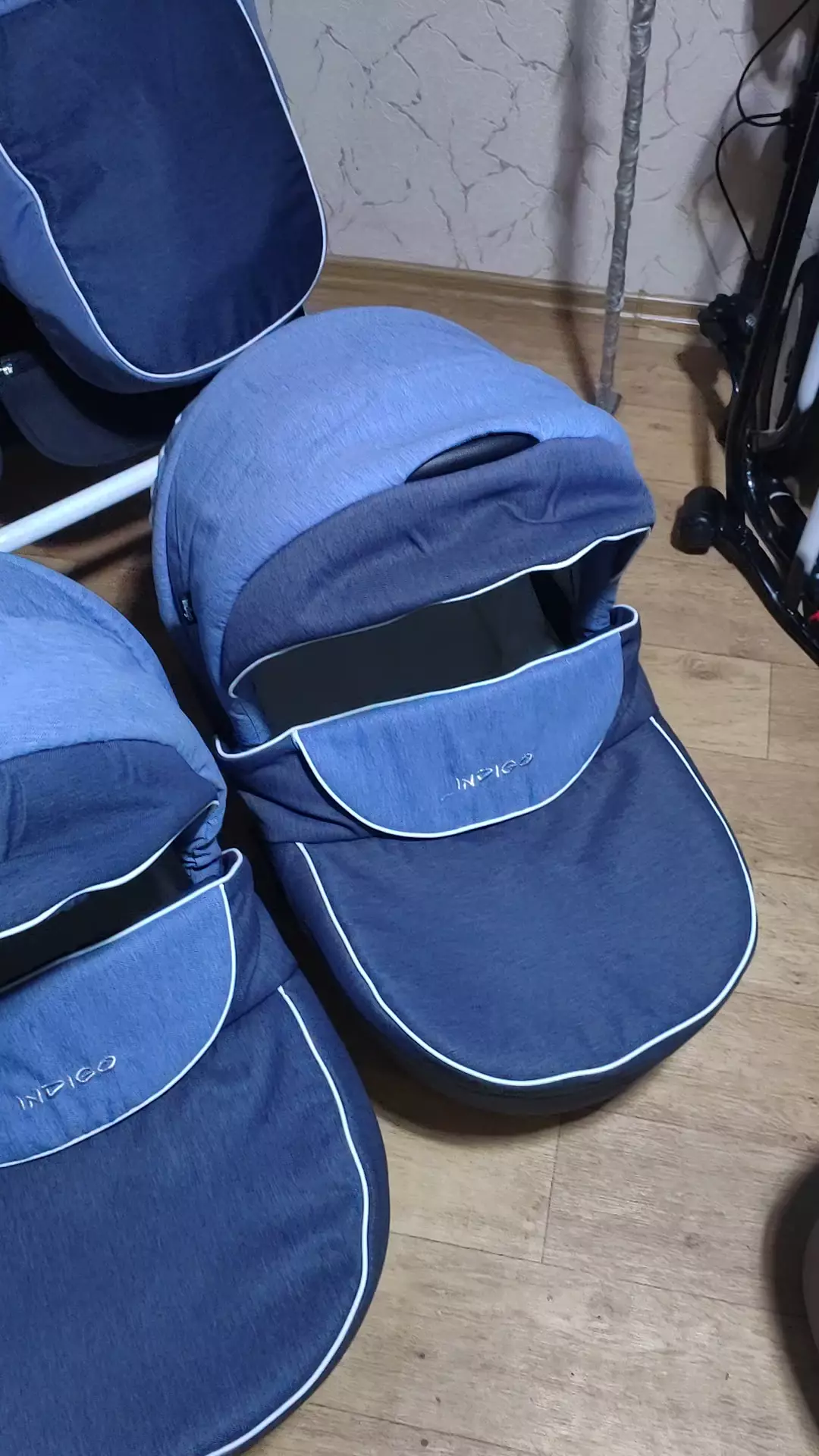 коляска для двойни 2 в1 Indigo Duo