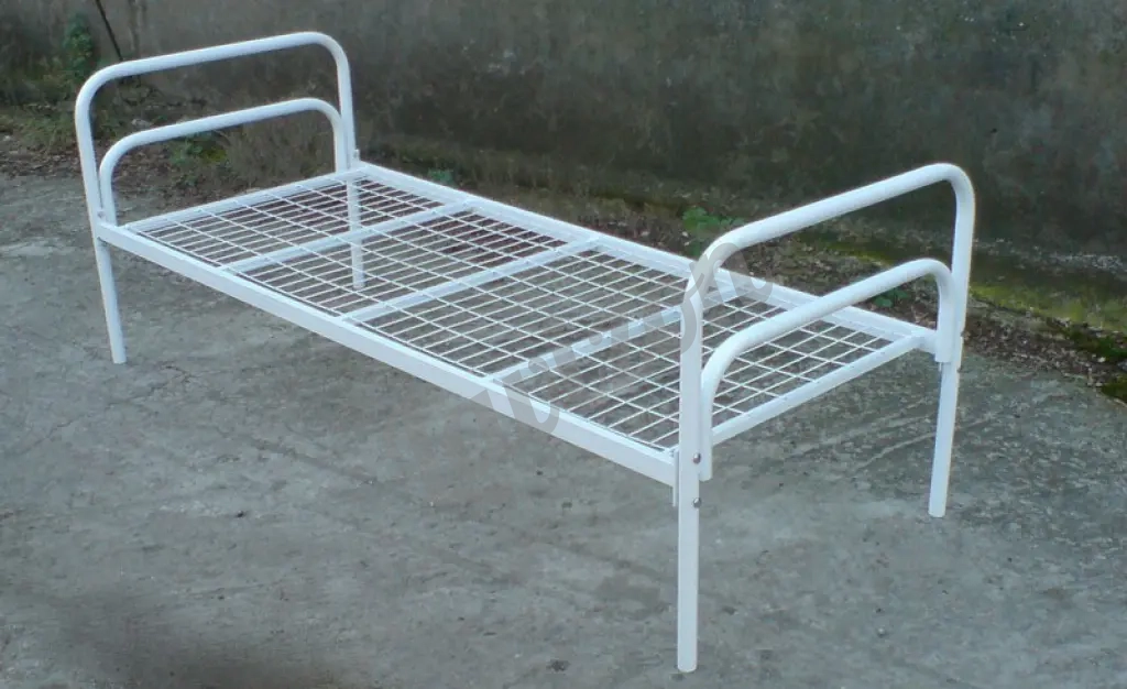 Кровати металлические одноярусные в госпитали