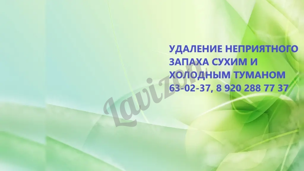 Удаление неприятного запаха после смерти человека